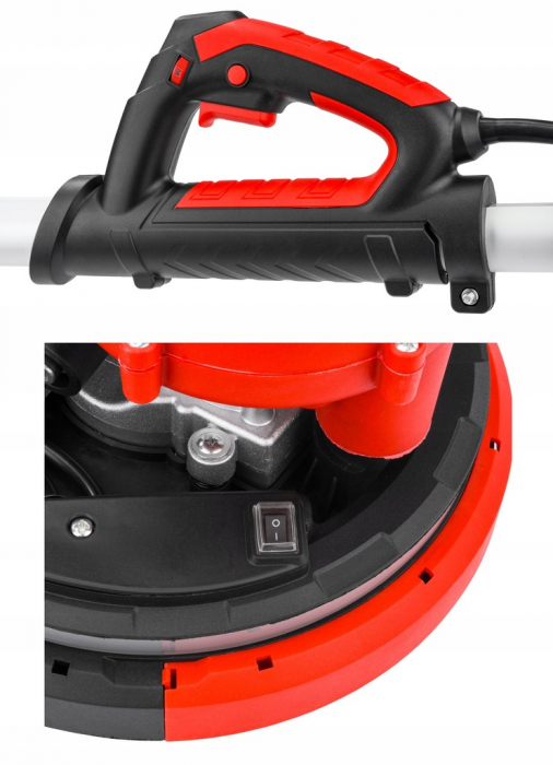 Masina, aparat slefuit pereti 2000W 225mm cu aspirare extensibil girafa cu lumina LED (RTSDG0108) [8]