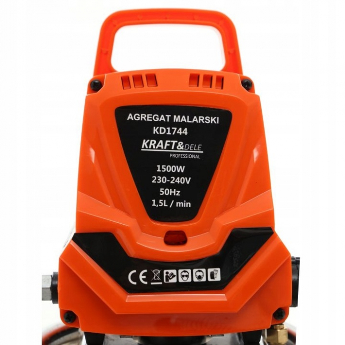 Masina aparat statie vopsit zugravit 1500w pompa vopsea var lac lavabil (KD1744) [2]