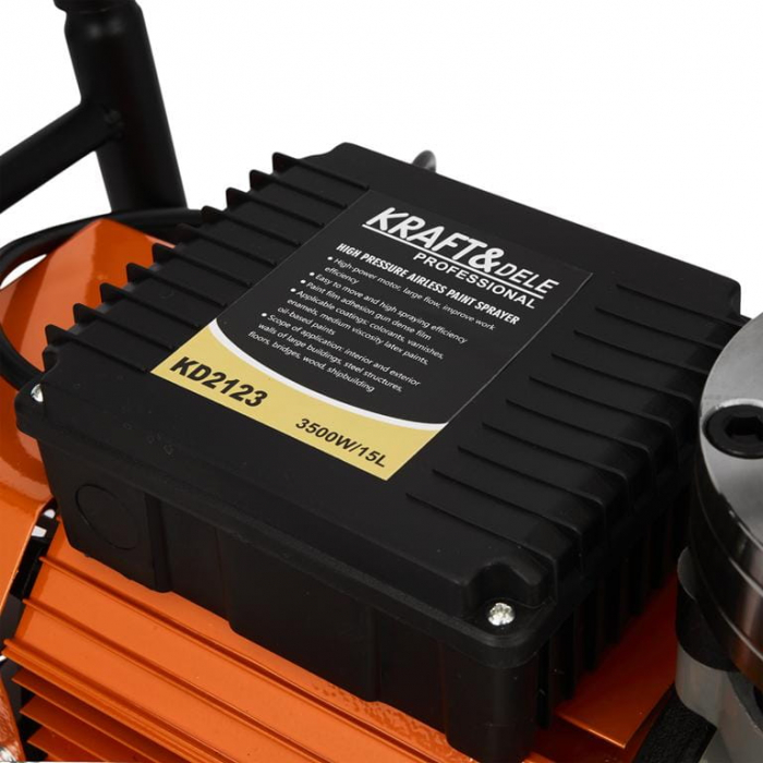 Masina aparat statie vopsit zugravit 3500w pompa vopsea var lac lavabil 225bar 15Lmin (KD2123) [9]