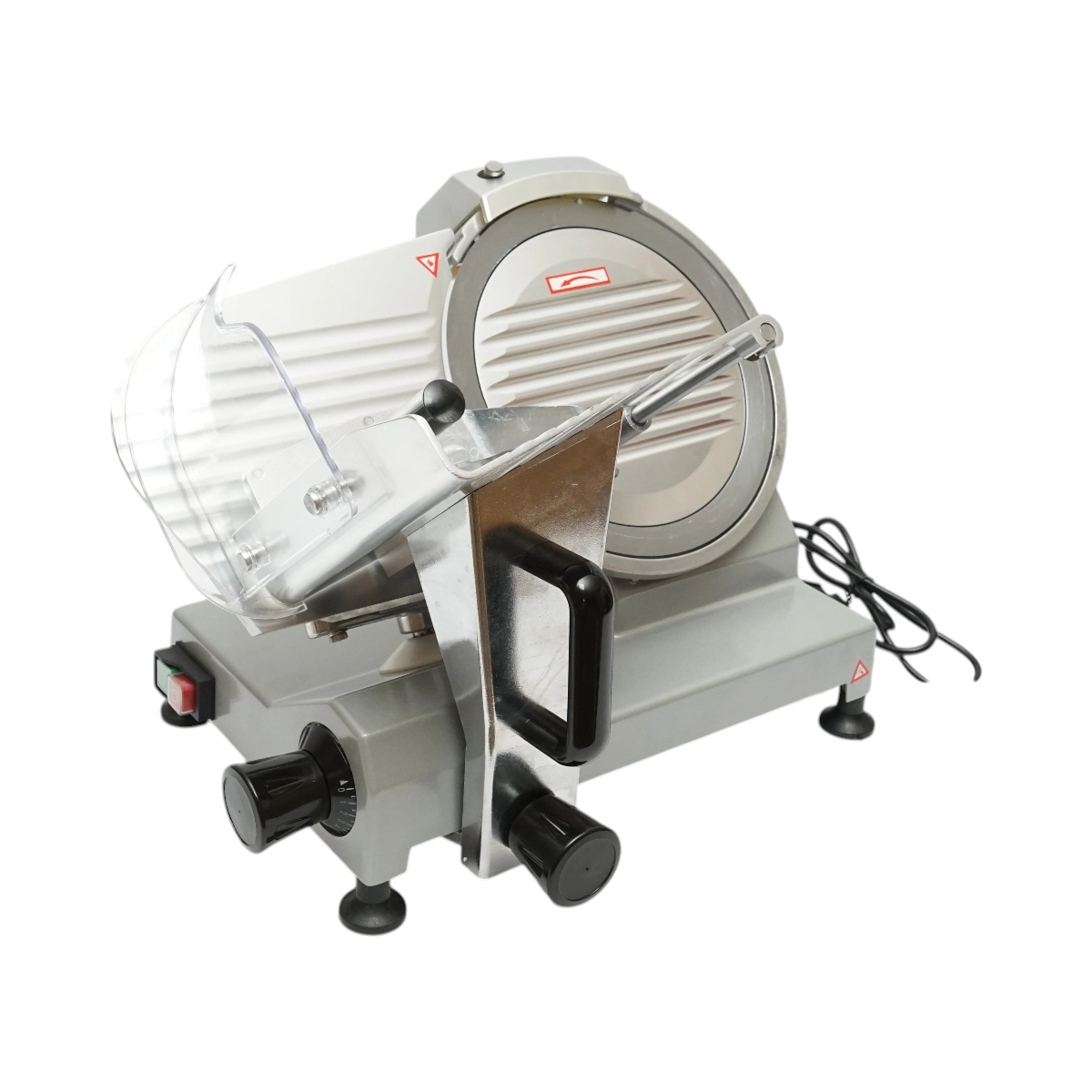 Masina de feliat carne si mezeluri electrica 150W, 220V, grosime reglabila 0.2-12mm, diametru lama 250mm (DISGN81) [6]