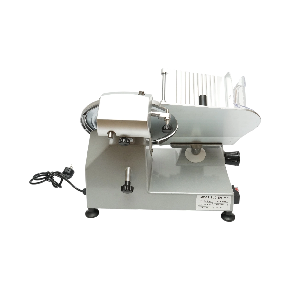 Masina de feliat carne si mezeluri electrica 150W, 220V, grosime reglabila 0.2-12mm, diametru lama 250mm (DISGN81) [4]