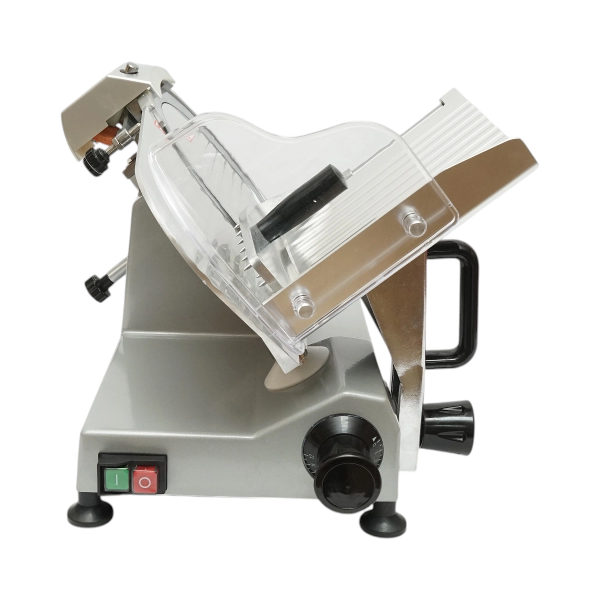 Masina de feliat carne si mezeluri electrica 150W, 220V, grosime reglabila 0.2-12mm, diametru lama 250mm (DISGN81) [5]