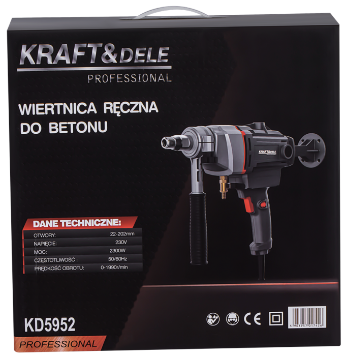 Masina de gaurit carotat beton 2300W Ø202mm racire cu apa Profesionala (KD5952) [13]