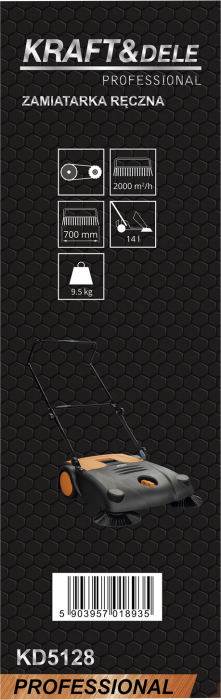 Masina de maturat manuala tip impingere 700mm cu rezervor 14L (KD5128) [26]