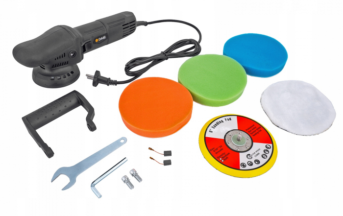 Masina de slefuit polisat lustruit auto cap excentric 1200W 150mm + bureti + accesorii (MP0446) [2]