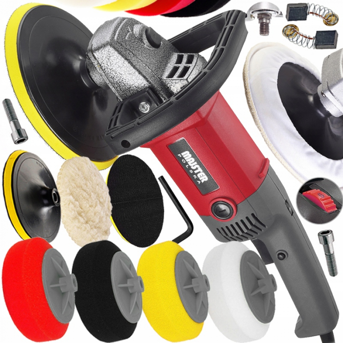 Masina de slefuit polisat lustruit auto 2600W 180mm + bureti + accesorii (MP0441) [7]