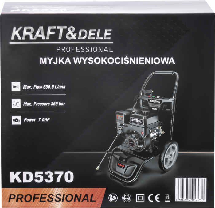 Masina de spalat cu presiune motor pe benzina 7CP, 360 bar, 660 l/h (KD5370) [15]