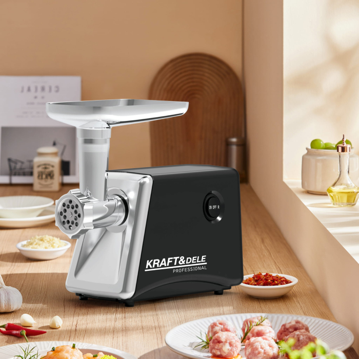Masina de tocat carne electrica 3 Kg/min 2000W + accesorii 3 site palnie (KD4143) [15]