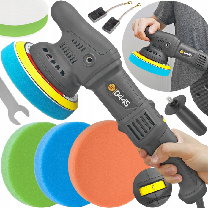 Masina polisat auto 1600W  + bureti + accesorii lustruit slefuit (MP0445) [1]