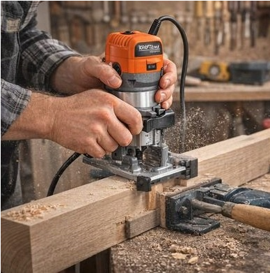 Masina frezat 2000W 6-8mm + 5 freze aparat freza electrica (KD3360) [17]