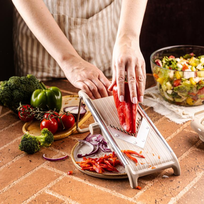 Masina manuala de tocat si feliat legume grosime reglabila (KH-2006) [8]