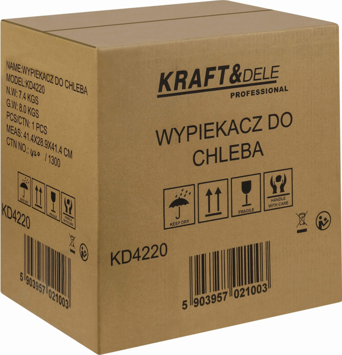 Masina paine 800W cu 19 programe si capacitate 1000 g cu afisaj LCD (KD4220) [3]