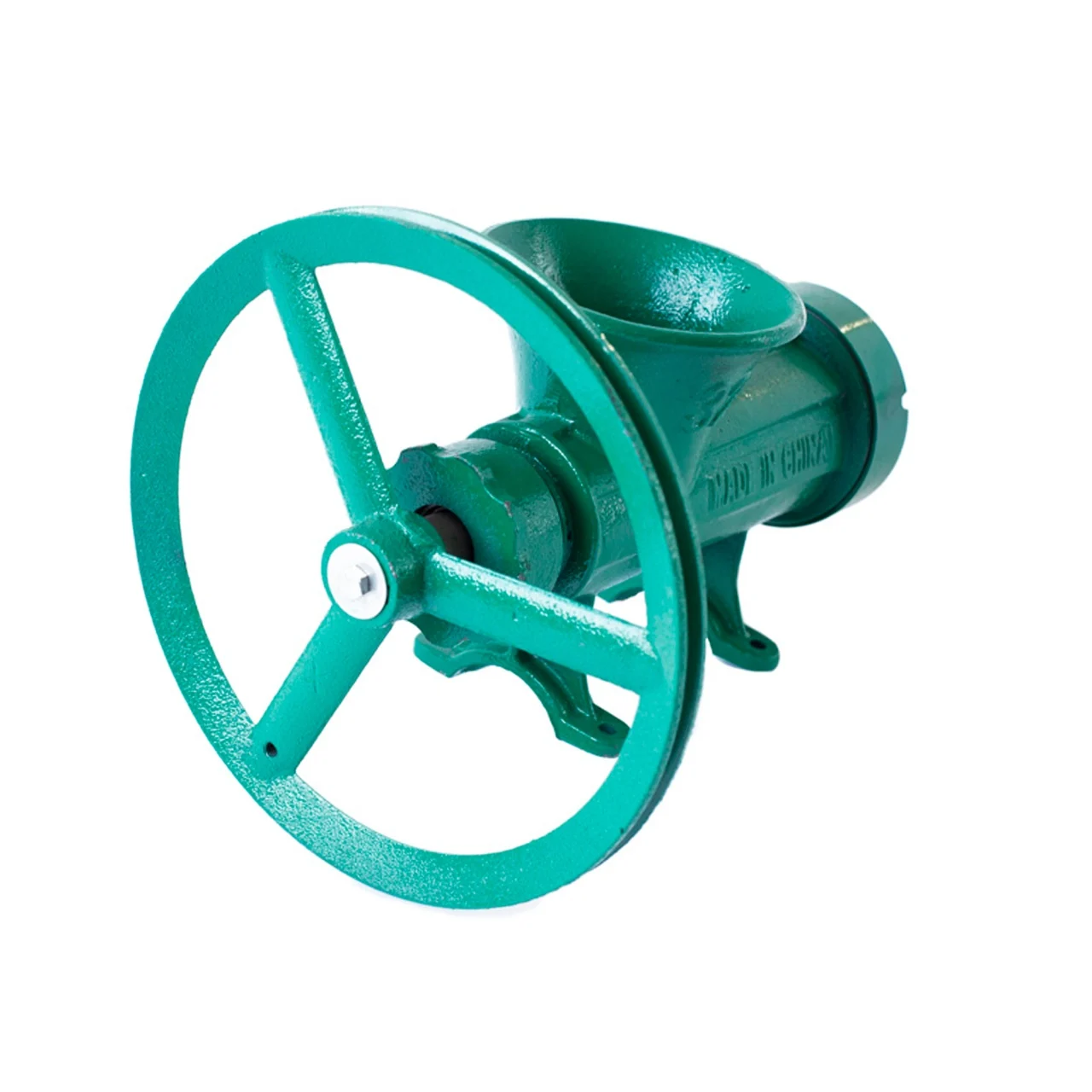 Masina tocat carne din fonta, 1 sita, cu fulie (GF-0043-S001-G02) [5]