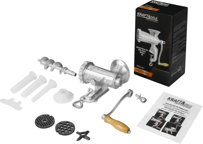 Masina tocat carne manuala nr 8 fonta galvanizata site 3 5 8mm palnii carnati (KD4191) [2]