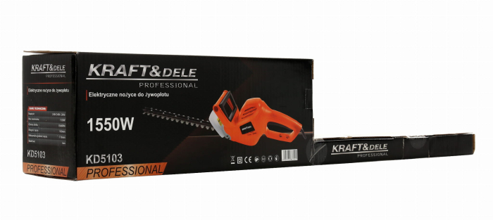 Masina trimmer electric pentru gard viu 51cm 1550W (KD5103) [2]