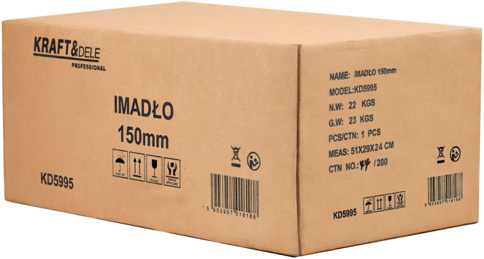 Menghina banc 150 mm, corp fonta, falci inlocuibile otel, baza fixa, 23 kg (KD5995) [15]