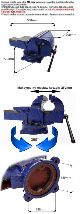 Menghina banc rotativa 250mm cu nicovala (KD1105) [15]
