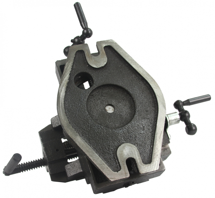 Menghina cu reglare in cruce rotativa 100mm, transversal, 2 axe de ghidare (M36090) [8]