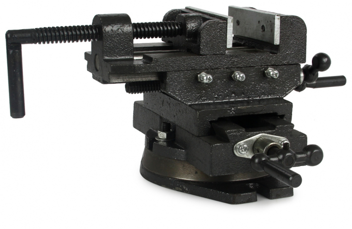 Menghina cu reglare in cruce rotativa 100mm, transversal, 2 axe de ghidare (M36090) [1]
