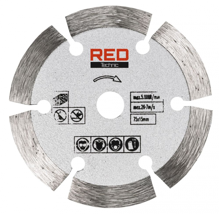 Mini flex polizor unghiular 76mm 12V 2 x 2Ah fara perii (RTSZK0134) [16]