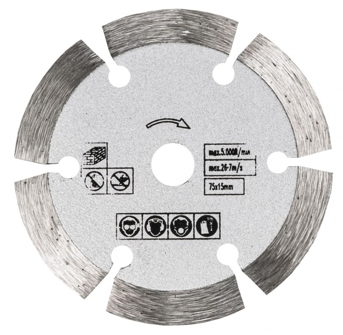 Mini flex polizor unghiular 76mm 12V 2 x 2Ah fara perii (RTSZK0134) [15]