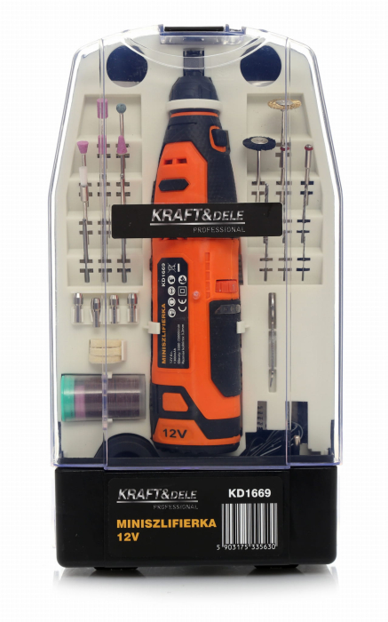 Mini freza electrica 12V 55 piese 25000 rpm (KD1669) [5]