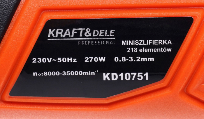 Mini freza electrica 230V 270W 218 piese 35000 rpm (KD10751) [7]