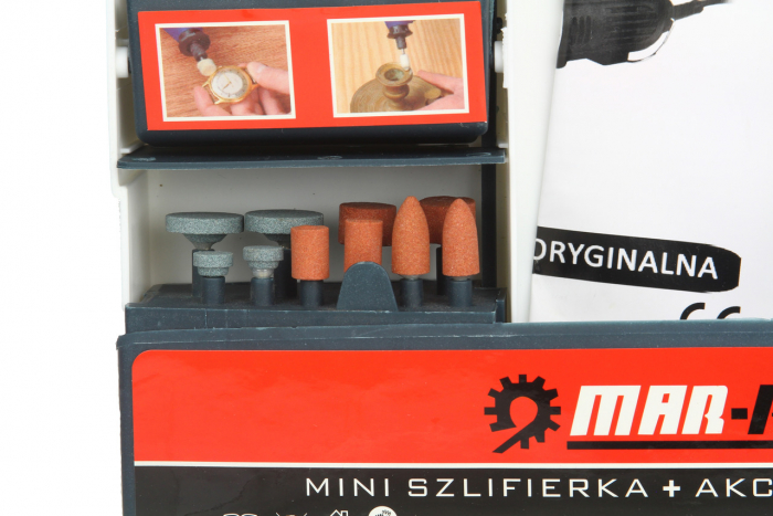 Mini polizor drept 350W cu maner 300piese (M22291) [10]