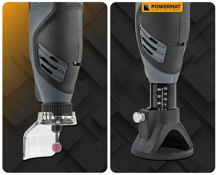 Mini slefuitor multifunctional 200W 35000rpm set 200 accesorii si ax flexibil PM1356 (PM-MST-200T) [22]