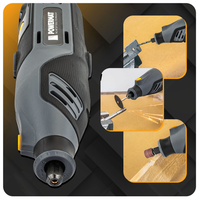 Mini slefuitor multifunctional 200W 35000rpm set 200 accesorii si ax flexibil PM1356 (PM-MST-200T) [24]