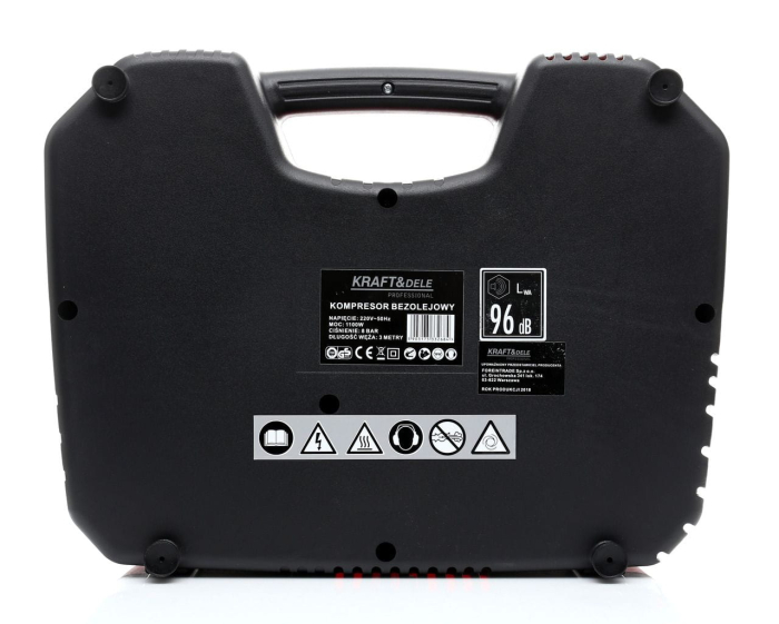 Minicompresor compresor fara ulei 1100W 8 bari 230V 180Lmin (KD429) [5]