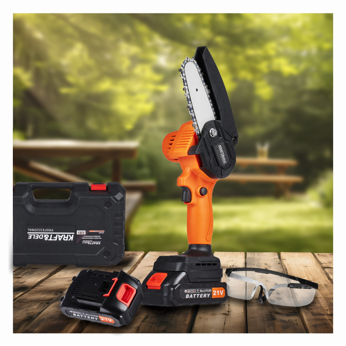 Minidrujba fierastrau drujba 4" electrica baterii 2x21V 1.5Ah (KD10627) [12]