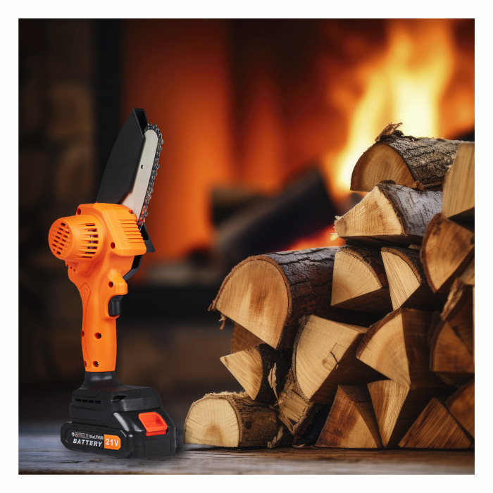 Minidrujba fierastrau drujba 4" electrica baterii 2x21V 1.5Ah (KD10627) [11]