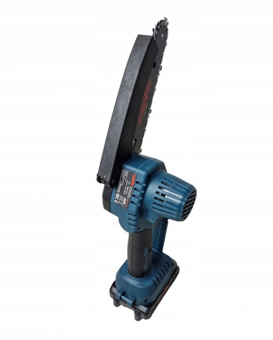 Minidrujba fierastrau drujba electrica baterii 2 baterii 21V 2Ah 2 lanturi 2 lame (CCS21-EU) [2]