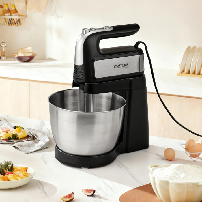Mixer de mana detasabil cu bol 4.5L 5 trepte + TURBO 1000 W (KD4141) [24]