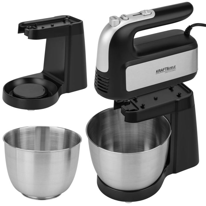 Mixer de mana detasabil cu bol 4.5L 5 trepte + TURBO 1000 W (KD4141) [18]