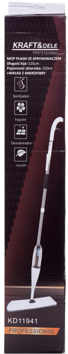 Mop spray pliabil cu rezervor 350ml si laveta microfibra cap rotativ (KD11941) [8]