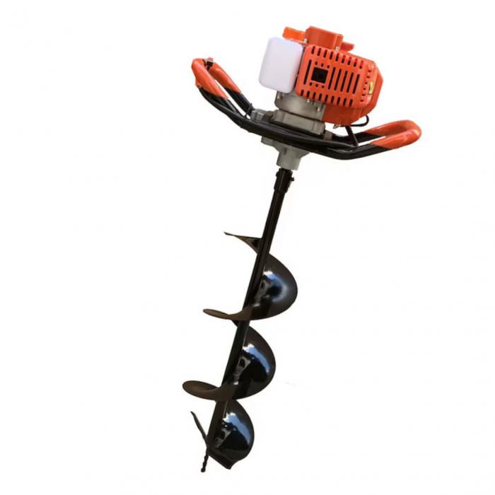 Motoburghiu foreza pamant gheata 6CP + 3 burghie + prelungitor 50cm (MX564+100 200 300+) [2]