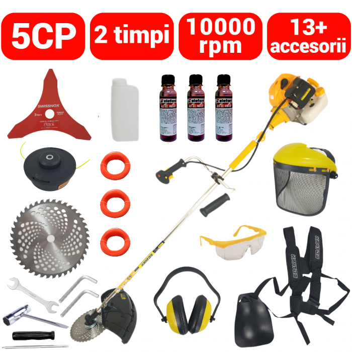 Motocoasa benzina 5CP + accesorii ulei (MC4200+) [1]