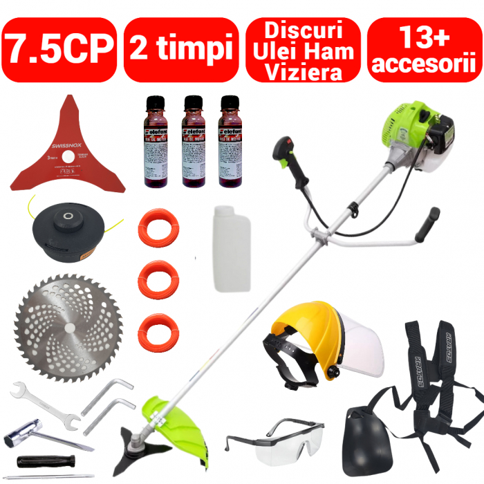 Motocoasa benzina 7.5CP + 13+ accesorii ulei (MC7.5CP) [1]