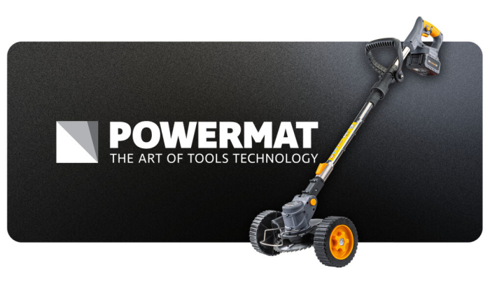Motocoasa cu acumulator 21V, 2x4Ah, cu roti, 1000W, 150mm, cu lame si fir de taiere PM1329 (PM-PKA-4AHM) [7]