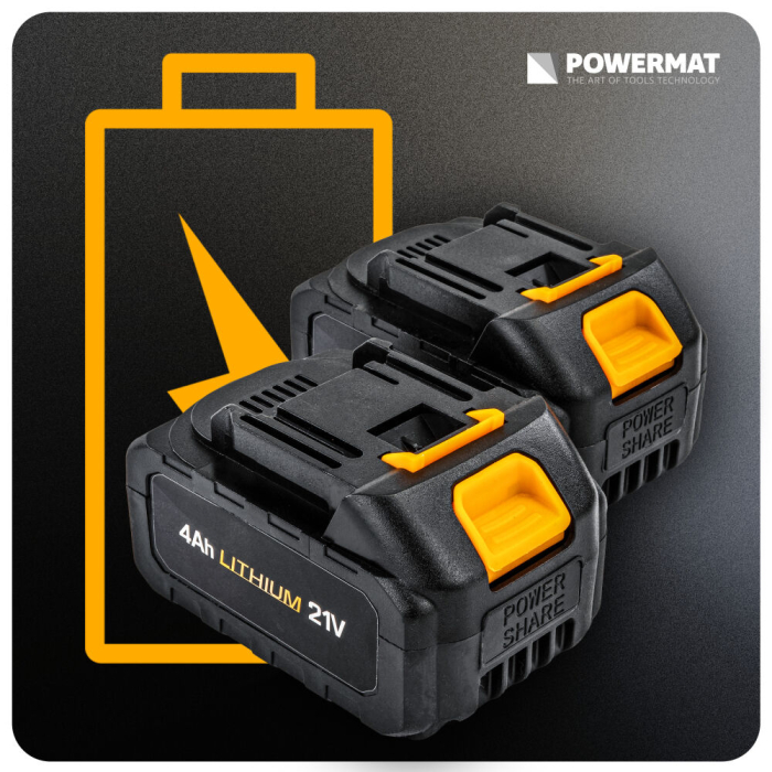 Motocoasa cu acumulator 21V, 2x4Ah, cu roti, 1000W, 150mm, cu lame si fir de taiere PM1329 (PM-PKA-4AHM) [34]