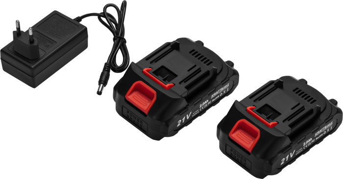 Motocoasa fara fir 21V, 1000W, 2x2Ah, 11000 rpm, cu roti si accesorii taiere (KD5129) [3]