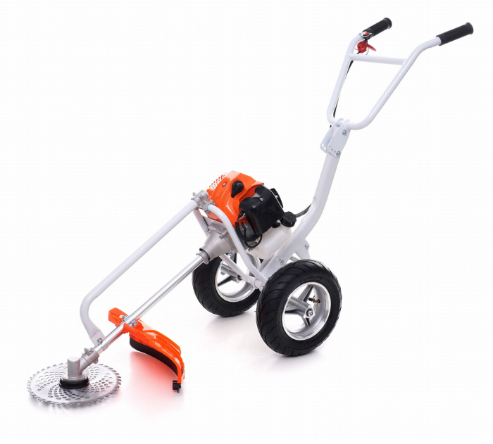 Motocoasa pe roti cu manere si suport benzina 5.2CP 2 timpi (KD5043) [4]