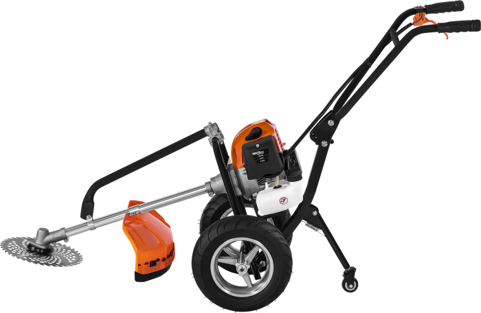 Motocoasa pe roti cu motor benzina 5.2CP si accesorii incluse (KD5188) [5]