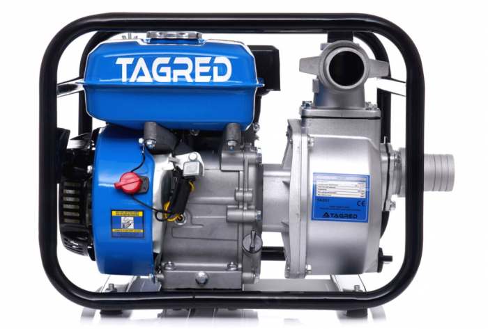 Motopompa benzina 4timpi 2 toli 36000L h + Furtun apa pompieri 100m 2 tol + Ulei motor 4T 10W30 600ml (TA551+DZ-M136+KD779) [8]