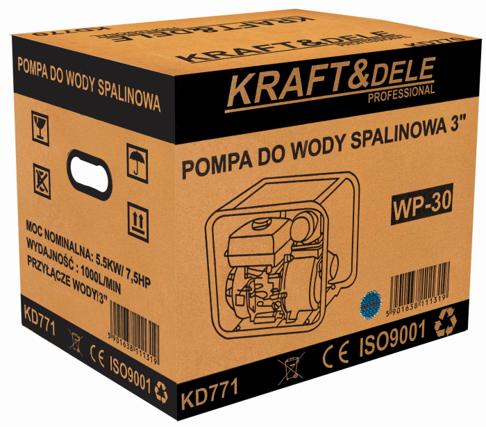 Motopompa benzina 4timpi 3 toli 60000L h (KD771) [9]