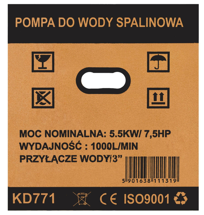 Motopompa benzina 4timpi 3 toli 60000L h (KD771) [10]