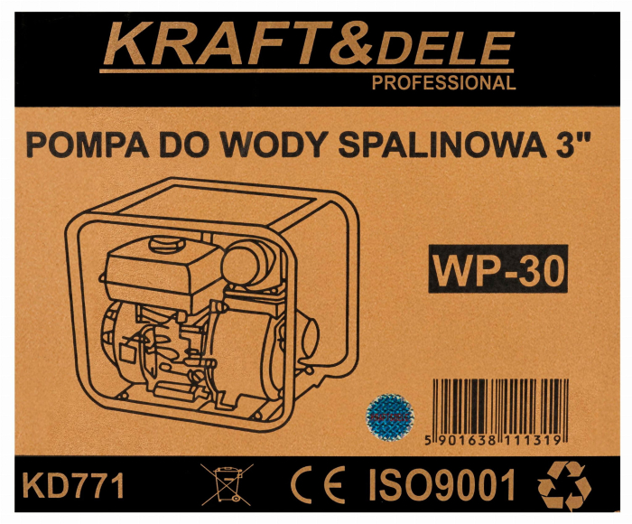 Motopompa benzina 4timpi 3 toli 60000L h (KD771) [8]