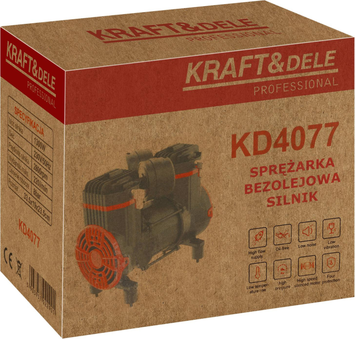 Motor compresor fara ulei 1300W 220L/min 8 bar (KD4077) [14]